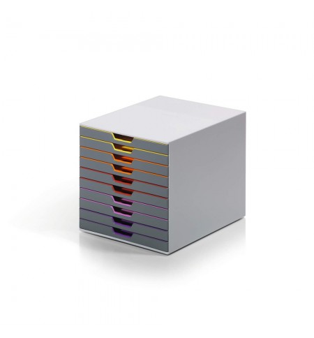 Móvel Secretária 10 Gavetas Durable Multicolor