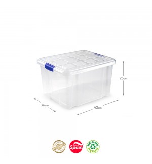 Caixa Plástico 42x36x25cm 25L