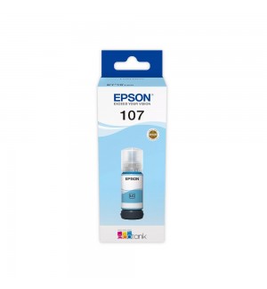 Tinteiro Epson 107 Azul Claro C13T09B540 70ml 7200 Pág.