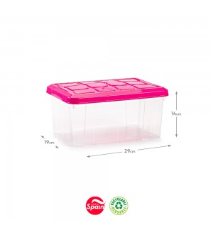 Caixa Plástico 29x19x14cm Cores Sortidas 5L