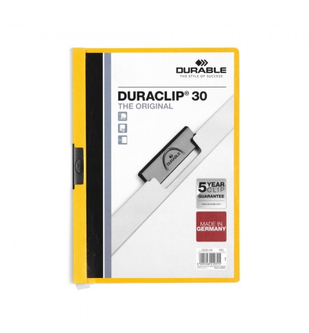 Classificador Clip Lateral Durable 2200 Amarelo