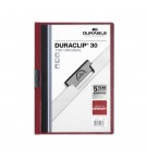 Classificador Clip Lateral Durable 2200 Bordeaux