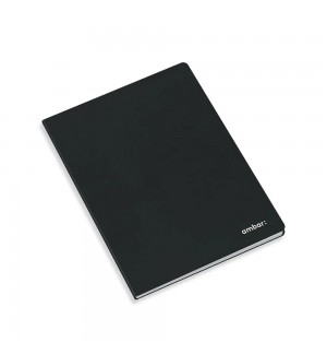 Caderno Agrafado A4 Pautado Ambar Preto 80Fls 1un