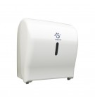 Dispensador Toalhas Rolo c/ Auto-Corte Paper Branco