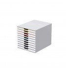 Móvel Secretária 10 Gavetas Durable Multicolor