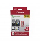 Pack Tinteiros Canon 540L/541XL Preto/Cor + Papel 5224B012