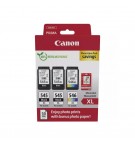 Pack Tinteiros Canon 545XLx2/546XL Preto/Cor+Papel 8286B015