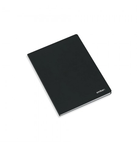 Caderno Agrafado A5 Liso Ambar Preto 80Fls 1un