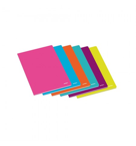 Caderno Agrafado A5 Pautado Ambar School Sortido 60Fls 1un