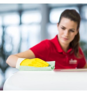 Pano Reciclado 38x35cm Verde Vileda Professional 5un