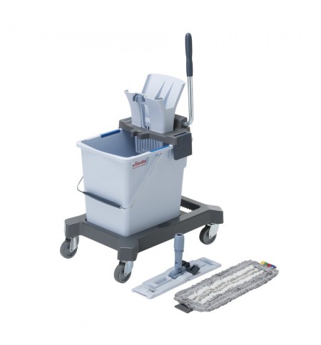 Balde 25L Kit Single Trio Cinza Vileda Professional