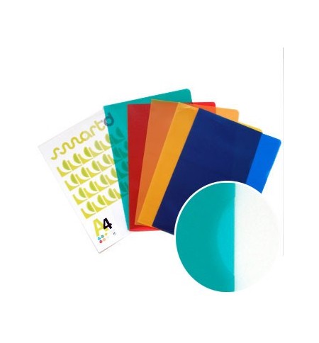 Bolsa Plástico em L A4 90mic Laranja Translúcido 1un