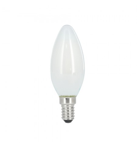 Lâmpada LED E14 Vela 2W 250lm Mate Branco Quente