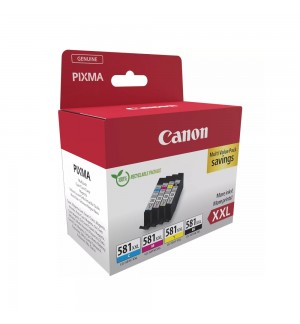 Pack Tinteiros Canon 581XXL 4 Cores 1998C007