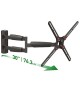 Suporte Parede TV 13-65 Pol 4 Movimentos Extra Longo
