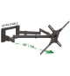 Suporte Parede TV 13-80 Pol 4 Movimentos Extra Longo