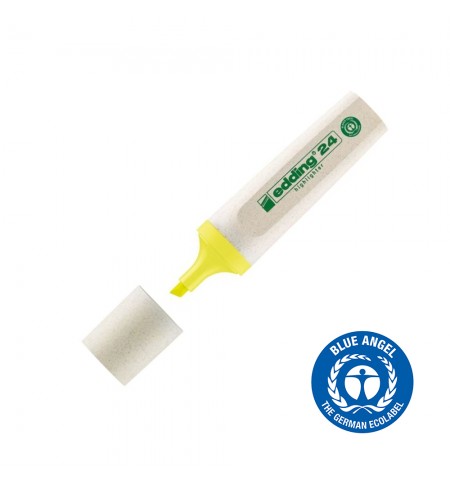 Marcador Fluorescente Edding 24 Ecoline 2-5mm Amarelo 1un
