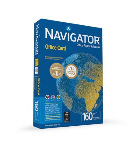 Papel 160gr Fotocopia A4 Navigator Office Card 1x250Fls