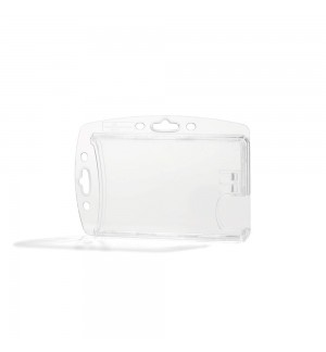 Porta-Nomes Horizontal Vertical 85x54mm para 2 Cartões 10un