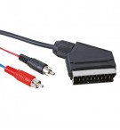 Cabo SCART Macho para 2x RCA Macho 5m