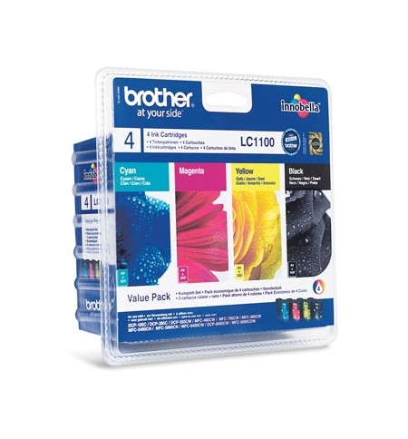 Pack Tinteiros Brother LC1100VALBP 4 Cores