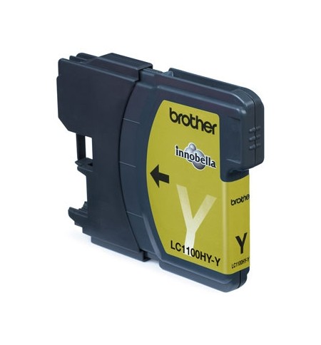 Tinteiro Brother LC1100HYY Amarelo 10,1ml 750 Pág.