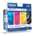 Pack Tinteiros Brother LC1100HYVALBP 4 Cores