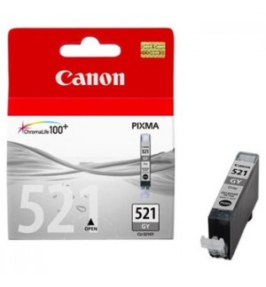 Tinteiro Canon 521 Cinzento 2937B001 9ml 1370 Pág.