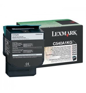 Toner LEXMARK Retorno Preto C540A1KG 1000 Pág.