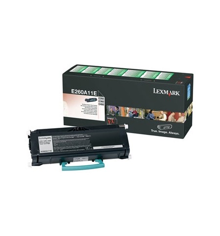 Toner LEXMARK E260A11E Preto 3500 Pág.