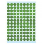 Etiquetas Redondas 08mm Verde Claro Herma1845 540un