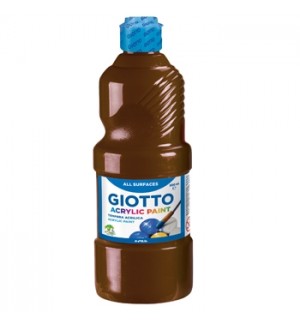 Guache Líquido Acrílico 500ml Giotto Castanho