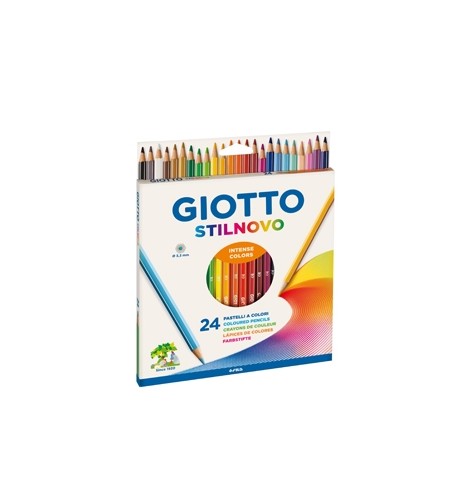 Lápis Cor 24un Cx Cartão Giotto Stilnovo 18cm