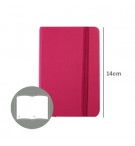 Bloco Notas Liso 14x9cm Semi Pele Rosa 116Fls