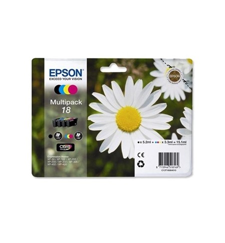 Pack Tinteiros Epson 18 4 Cores C13T18064010
