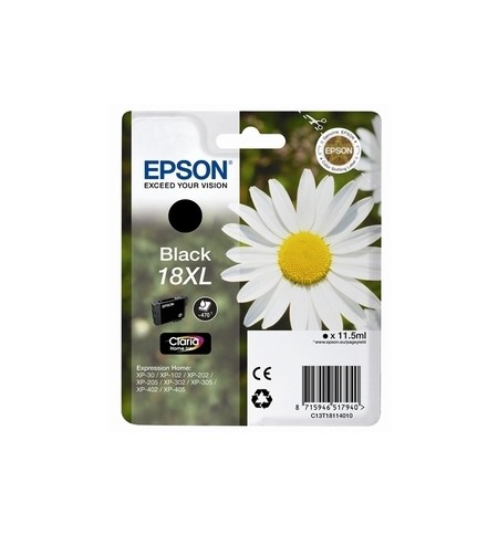 Tinteiro Epson 18XL Preto C13T18114010 11,5ml