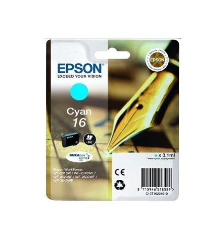 Tinteiro Epson 16 Azul C13T16224010 3,1ml
