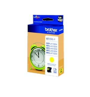 Tinteiro Brother LC125XLY Amarelo 13,1ml 1200 Pág.