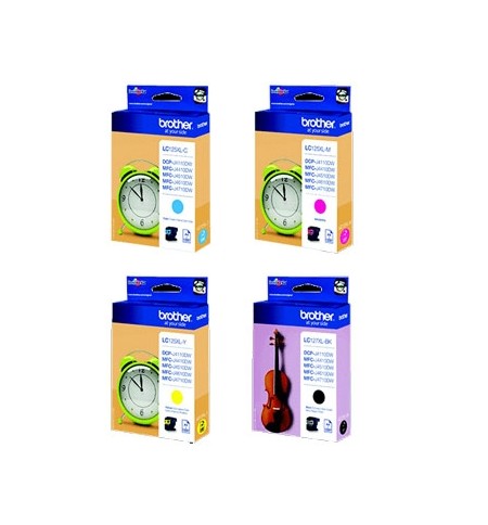 Pack Tinteiros Brother LC127XLVALBP 4 Cores