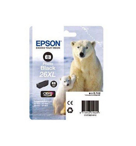 Tinteiro Epson 26XL Preto Foto C13T26314010 8,7ml