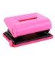 Furador 12 Folhas Eagle Neon Color com Guia Rosa