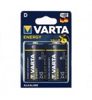 Pilhas LR20 / D Alcalinas 1.5V 15000mAh Varta Energy 2un