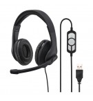 Headset Hama HS-USB300 USB-A Preto