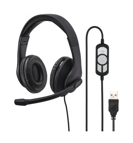 Headset Hama HS-USB300 USB-A Preto