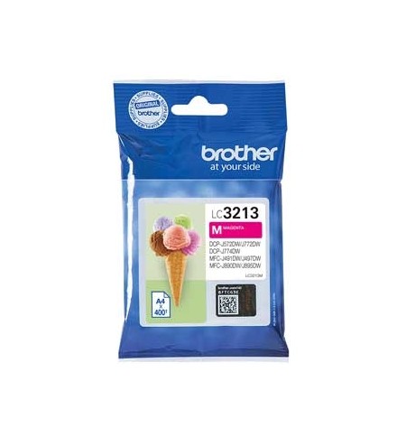Tinteiro Brother LC3213M Magenta 400 Pág.