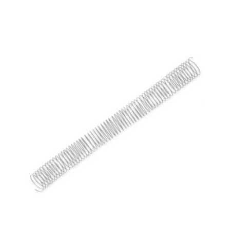 Argolas Espiral Metálicas Passo 5:1 32mm Prata 50un