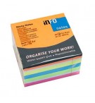 Bloco Notas Aderentes 075x075mm 6 Cores Cubo 450 Folhas