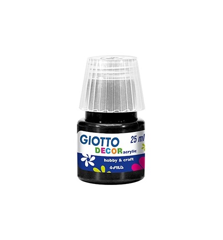 Guache Decor Acrílico 25ml Giotto Preto