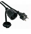 Cabo Extensão Elétrica 10m Preto