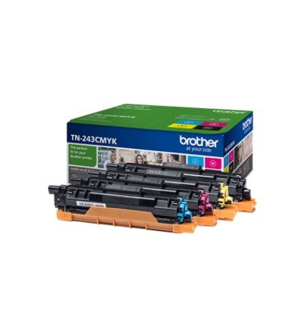 Pack Toners Brother TN-243CMYK 4 Cores 1000 Pág.